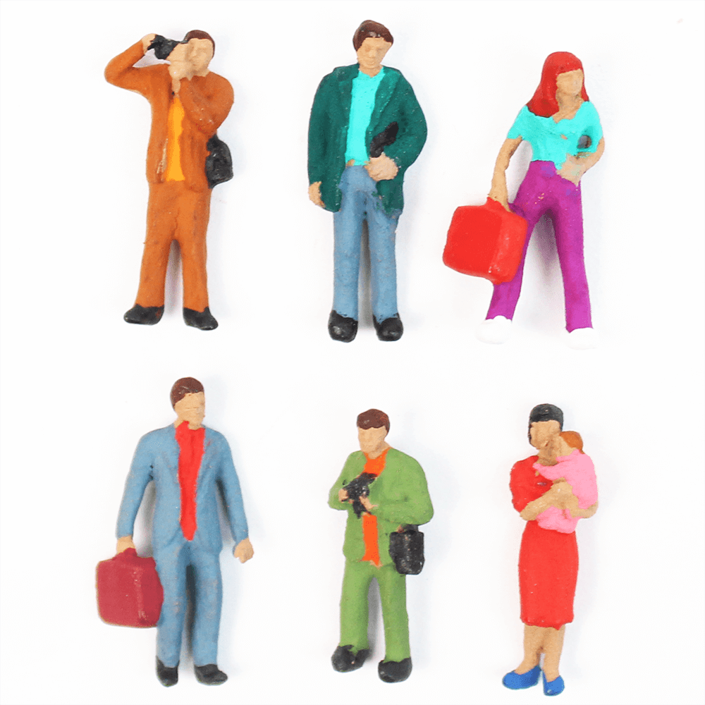 Figuras Para Maquetes 1/100 1612 Minitec 06 Peças